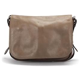 Hermès-Hermes Leather Messenger Bag-Brown
