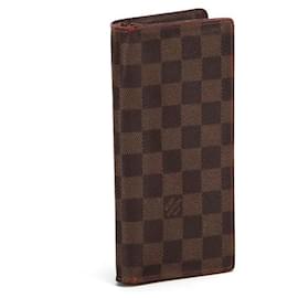 Louis Vuitton-Louis Vuitton Damier Ebene Brazza Wallet-Brown
