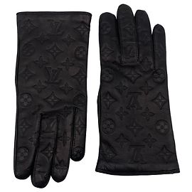 Louis Vuitton Shadow black gloves 2021 Retail 755€ Black