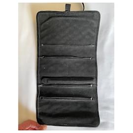 Autre Marque-Bejewelled clutch bag-Black