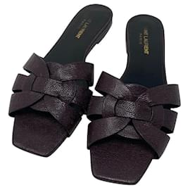 Saint Laurent-Menorca tribute mules-Brown