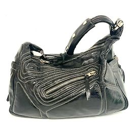 Bolso Tod's vintage de charol en negro Negro