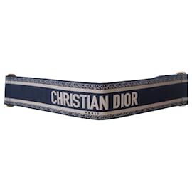 Dior-Dior Book Tote belt-Blue,Eggshell