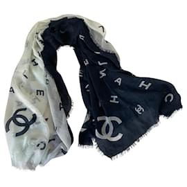 Chanel sciarpe Blu navy