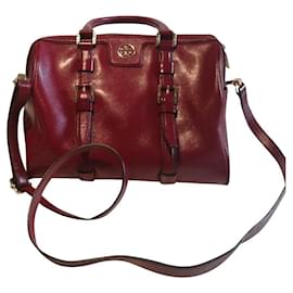 Tory Burch-Red satchel in patent leather-Red