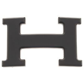 Hermès Hebilla de cinturón de hermes 5382 en PVD negro mate (37MM) Negro