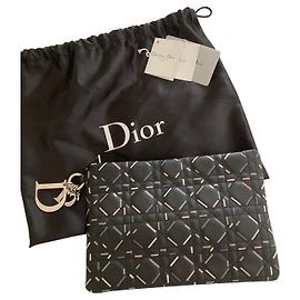 Dior Clutch Tasche Schwarz und Rosa Schwarz