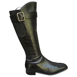 Paraboot Leather Boots Black 36 Black