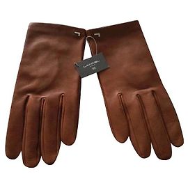 Gants Lancel en cuir marron clair Marron clair
