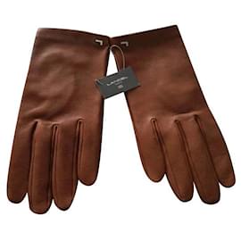 Lancel Lederhandschuhe Hellbraun Hellbraun