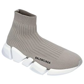 Women's Balenciaga Speed 2.0 Sneaker in Grey With White Sole Grey