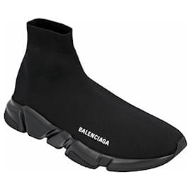 Balenciaga-Balenciaga Men's Speed Sneaker in Black-Black