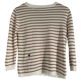 Dior Seidenpullover Creme Hellbraun