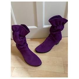Autre Marque-Ankle Boots-Purple