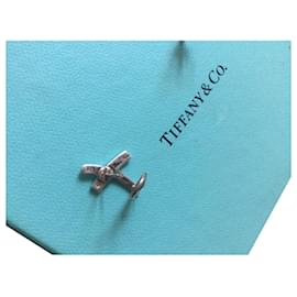 Tiffany & Co Paloma Picasso Graffiti X Silver Earrings Grey