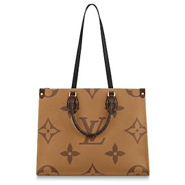Bolso Louis Vuitton Onthego MM Monogram Marrón Oscuro Marrón oscuro