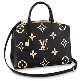 Louis Vuitton Grand Palais Black Leather Handbag Black