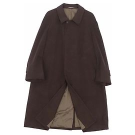 Givenchy [Used] 	 Vintage Givancy Wool Kashmiya Bal collar coat Balmacaan coat Brown