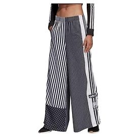 [Usagé] Adidas Break Wide Pantalon Rayé Pois Bicolore Noir Blanc Taille L Noir Blanc