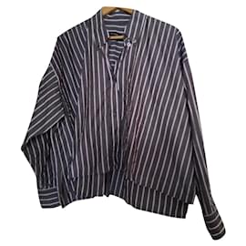 Camicia Oversize Isabel Marant a Righe Cotone Seta Altro