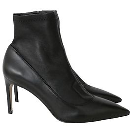 Botines estilo calcetín de cuero negro de Sophia Webster Negro