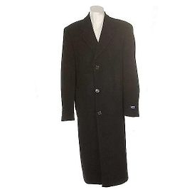 Calvin Klein BIG & TALL cappotto lungo nero in lana e cashmere Nero