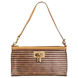 Louis Vuitton Bolsa limitada Peche Monogram Eden Zoe Dourado Metálico