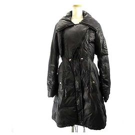 [Used] GIVENCHY Down Coat Long Jacket Zip Design Black Black 38 Approx. M IBS91  AA  Ladies [Vector] Black