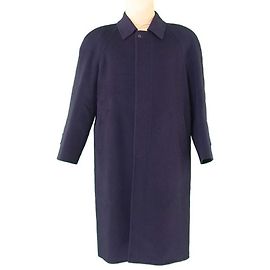 [Used] GIVENCHY Coat Long Outerwear # M Size Single Bal collar Navy Wool Cashmere GIVENCHY [Givenchy] T17299 Navy blue