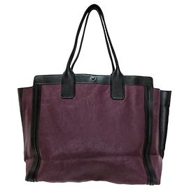 Chloé Sac cabas en cuir Chloe Alison violet Noir Violet