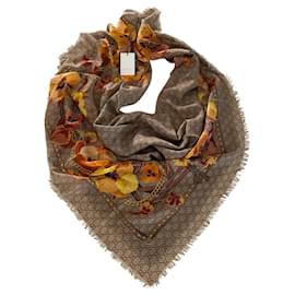 Gucci-Gucci BLOOMS shawl-Multiple colors,Mustard
