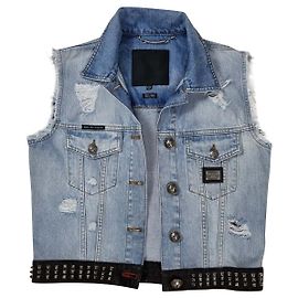Chaleco Philipp Plein Jeans Azul