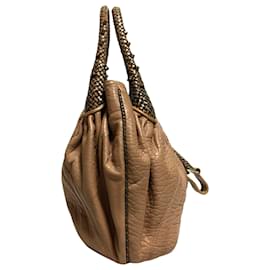 Fendi-Fendi Brown Spy Leather Handbag-Brown,Light brown