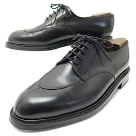 JM Weston-JM WESTON DERBY SHOES 598 HALF HUNT 8.5E 42.5 43 BLACK PRINTERS-Black