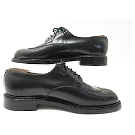 JM Weston-JM WESTON DERBY SHOES 598 HALF HUNT 8.5E 42.5 43 BLACK PRINTERS-Black