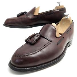 Autre Marque CHAUSSURES ALDEN POUR BERTEIL 9 US 42 FR MOCASSINS A PAMPILLES CUIR MARRON Marron