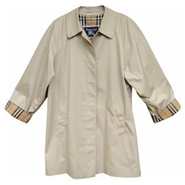 Burberry-raincoat woman Burberry vintage size 46 Markfield model-Beige