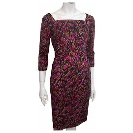 Diane Von Furstenberg Robe en laine multicolore DvF Elie Multicolore