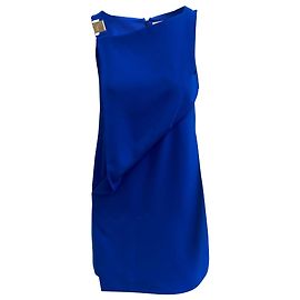 Versace Collection Blaues Etuikleid Blau