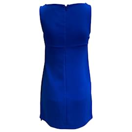 Versace-Vestido com bainha azul da coleção Versace-Azul