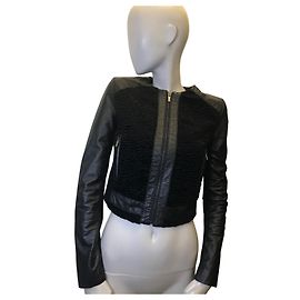 Bcbg Max Azria Faux fur jacket Black