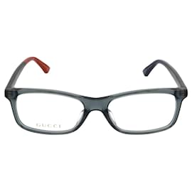 Gucci-Vidros óticos quadrados de acetato-Cinza