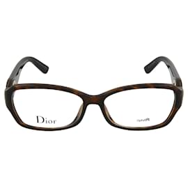 Dior Rectangle Acetate Optical Frames Brown