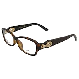 Dior-Rectangle Acetate Optical Frames-Brown