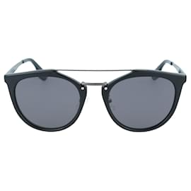 Autre Marque-Round-Frame Sunglasses-Black