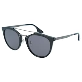 Autre Marque-Round-Frame Sunglasses-Black