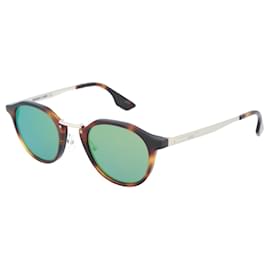 Autre Marque-Round-Frame Sunglasses-Brown