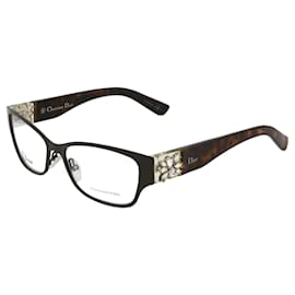 Dior-Rectangle Acetate Optical Frames-Brown