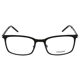 Saint Laurent Quadratische optische Metallbrille Schwarz