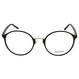 Saint Laurent Round Metal Optical Glasses Black
